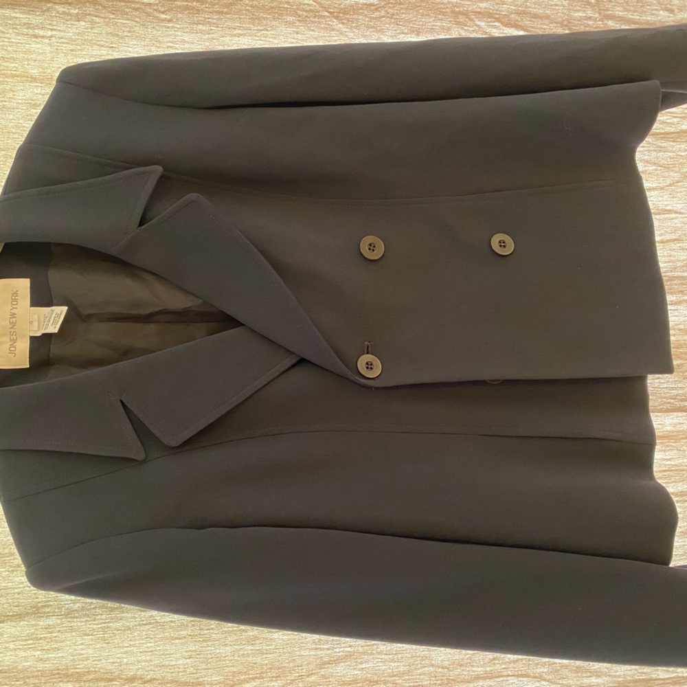 Jones New York Blazer Dress Jacket Size 4 Black